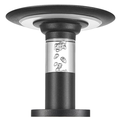 Solar wall lamp outdoor waterproof pillar lamp garden guardrail small